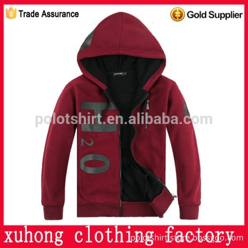 zipper custom printing cardigan women fleece hoody with rib sleeve